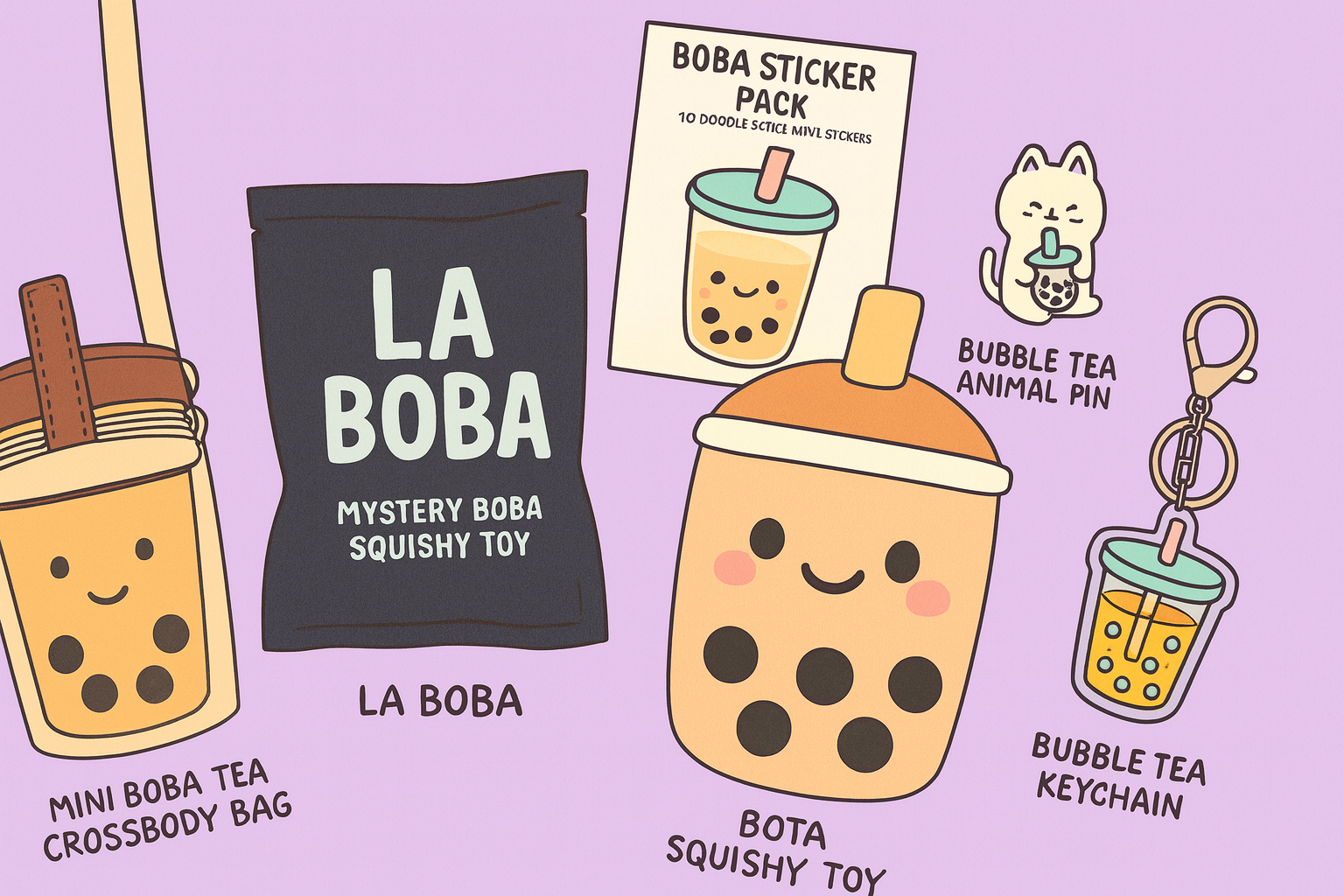 La Boba & Beyond: The Cutest Bubble Tea Merch You’ll Ever Meet