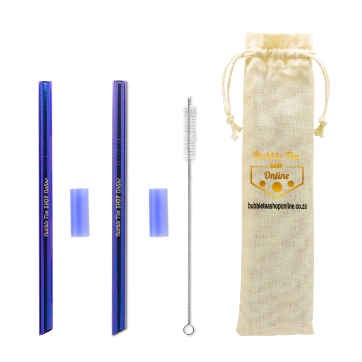 6-stuk vlekvrye staal borreltee strooitjie stel