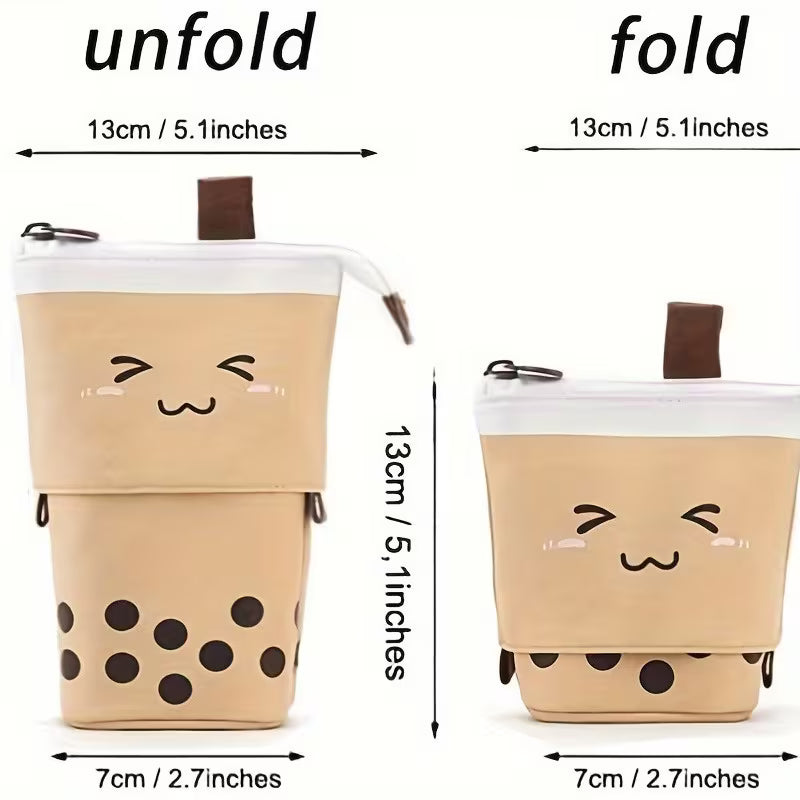 cut boba pencil bag