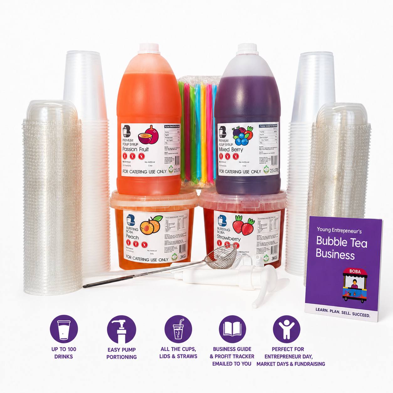 Bubble Tea Kit, makes up to 100