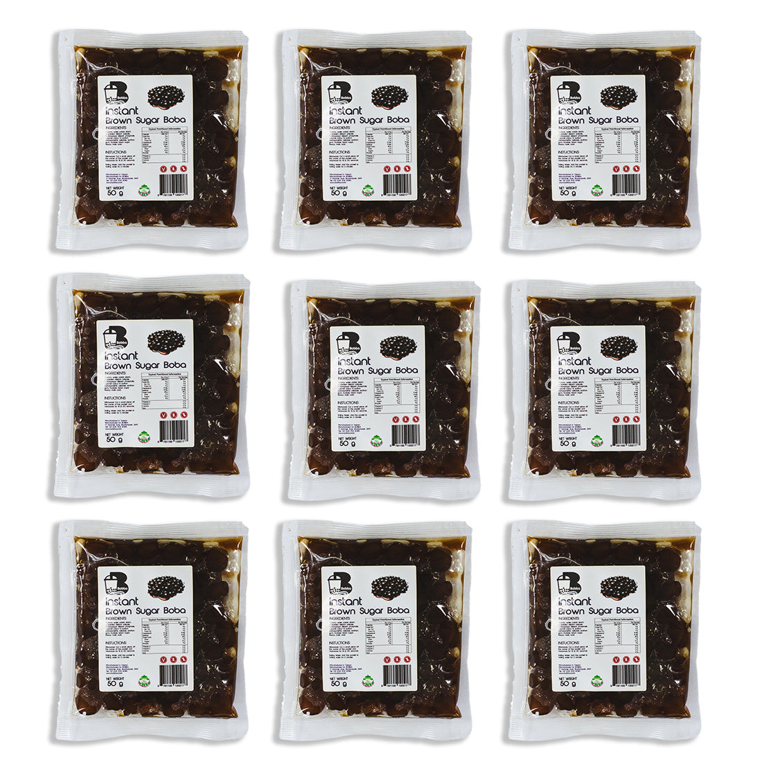 9 Pack of Brown Sugar Instant Tapioca