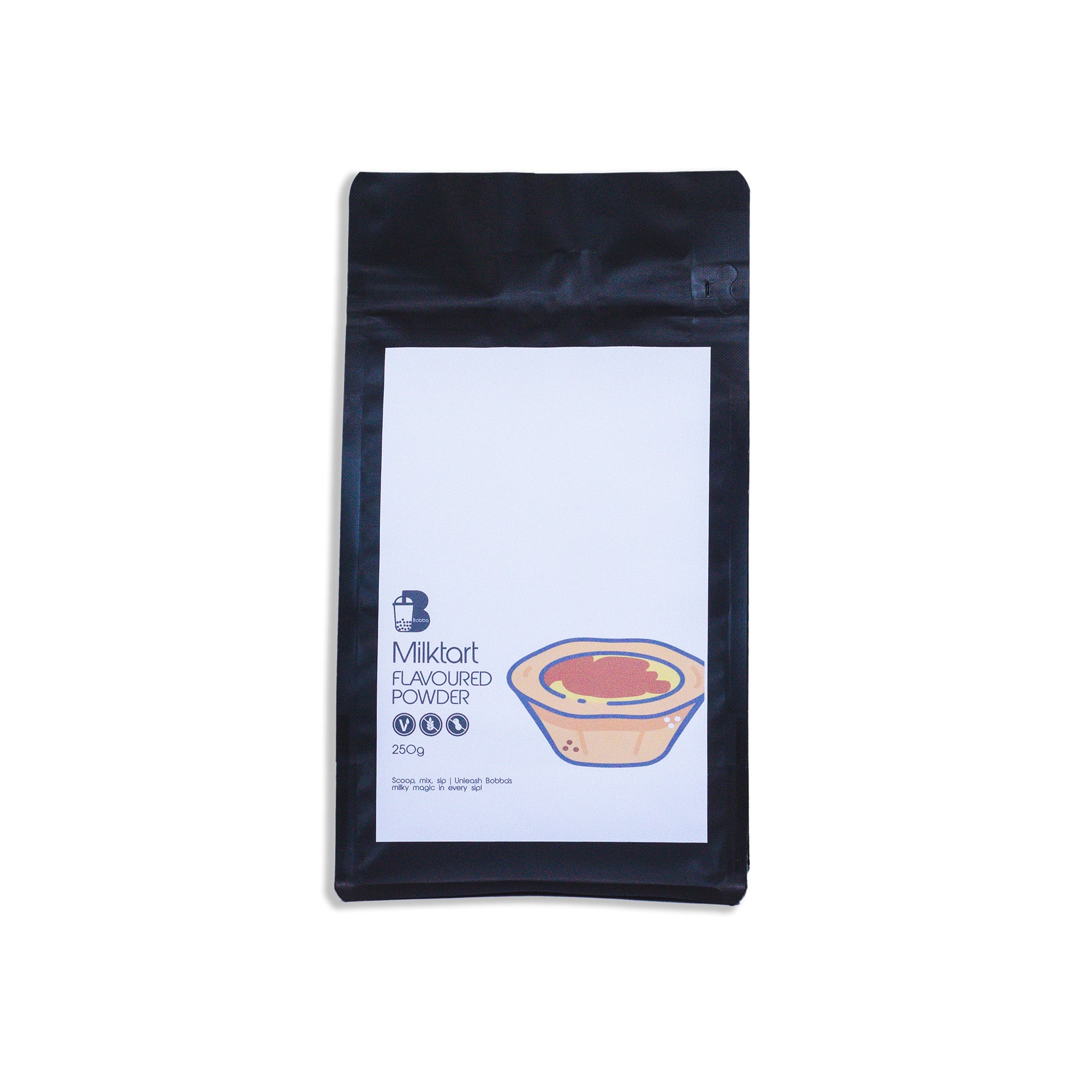 Milk Tart flavoured powder for making bubble tea drinks