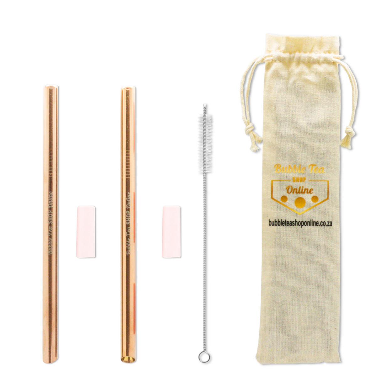 6-stuk vlekvrye staal borreltee strooitjie stel